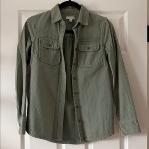 J. Crew Sage Green Button Down Shirt